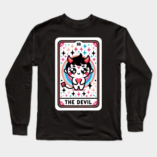 The Devil Tarot Card Kawaii Cute Anime Long Sleeve T-Shirt